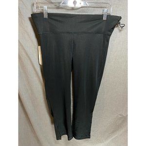 Gaya Pants Womens Large Black Logo Pull On Fitness Yoga Ladies